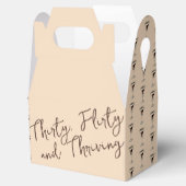 Dertig flirterige en bloeiende cocktail 30e verjaa bedankdoosjes (Geopend)