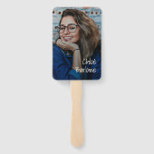 Dertig Flirty & Thriving gepersonaliseerde foto Handwaaier (Achterkant)