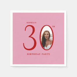 Dertig foto's van de 30e verjaardag servet