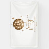 Dertig Gouden Disco Bal 40e Verjaardagsfeestje Spandoek (Verticaal)