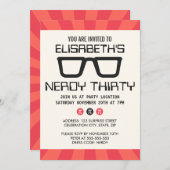 Dertig jaar feest met een geekige bril kaart (Voorkant / Achterkant)