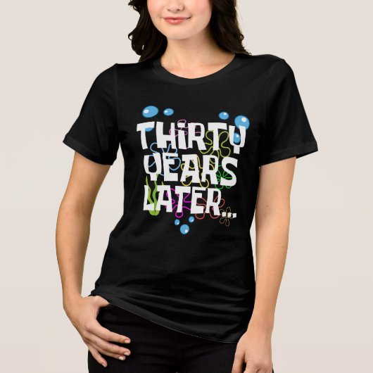 Dertig jaar later, grappig 30ste verjaardagsfeestj Tri-Blend shirt (Voorkant)