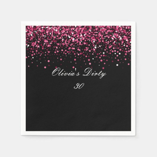 Dertig jaar oud partij onderzetter servet (Voorkant)