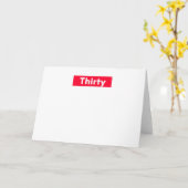 dertig Jaar oude grappige 30ste verjaardags Kaart (Gele Bloem)
