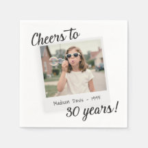 Dertig jaar proost 30 Retro foto verjaardag