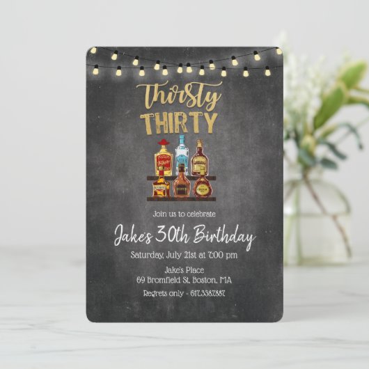 Dertig jaar Uitnodiging (Staand voorkant)