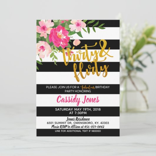 Dertig jaar uitnodiging (Staand voorkant)