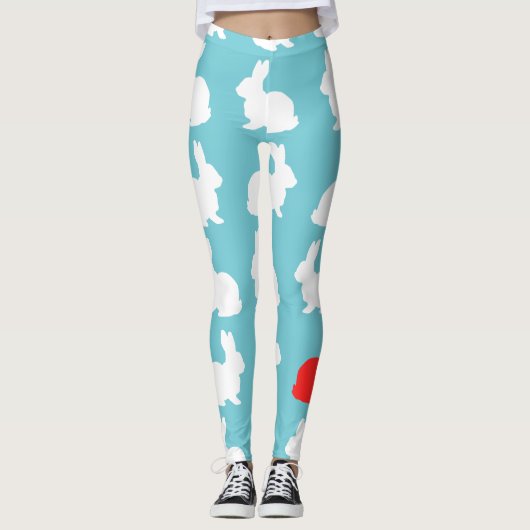 Dertig Konijnen Funky Broek Leggings (Voorkant)