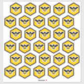 Dertig Logo deksel Etiket op maat gesneden Sticker (Vel)