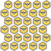 Dertig Logo deksel Etiket op maat gesneden Sticker (Voorkant)