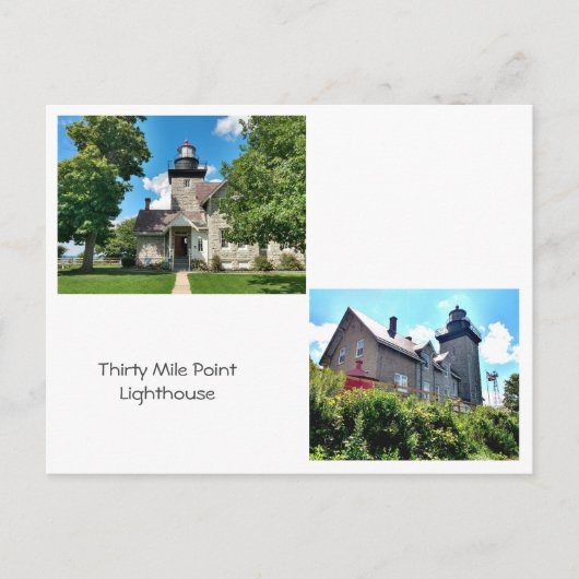 Dertig Mile Point Lighthouse Briefkaart (Voorkant)