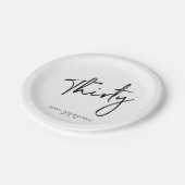 Dertig moderne 30e verjaardag Papieren Borden Papieren Bordje (Gekanteld)