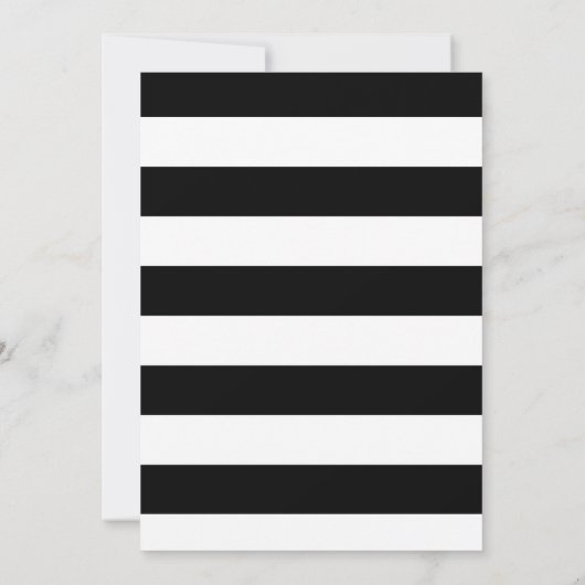 Dertig moderne zwarte en witte 30e verjaardag kaart (Achterkant)