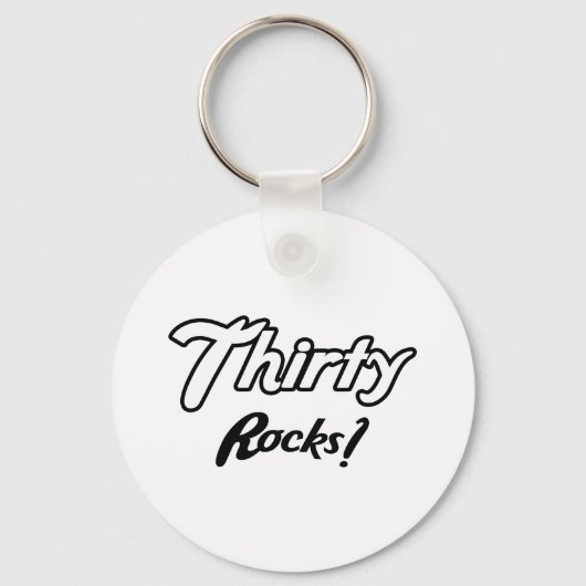 Dertig Rocks Birthday Gifts Sleutelhanger (Voorkant)