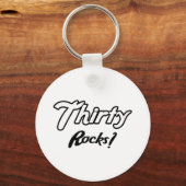 Dertig Rocks Birthday Gifts Sleutelhanger (Voorkant)