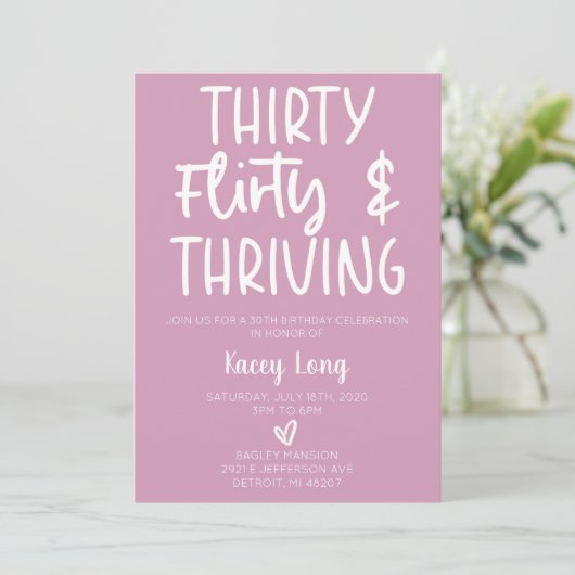 Dertig, veertig, en het Drieëndertigste Dag Partij Kaart (Staand voorkant)