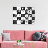 Dertig | Wassily Kandinsky | Canvas Afdruk (Insitu (Woonkamer))