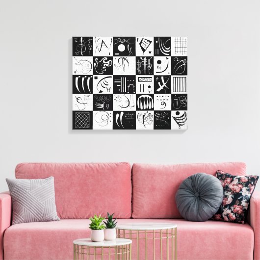 Dertig | Wassily Kandinsky | Canvas Afdruk (Insitu (Woonkamer))