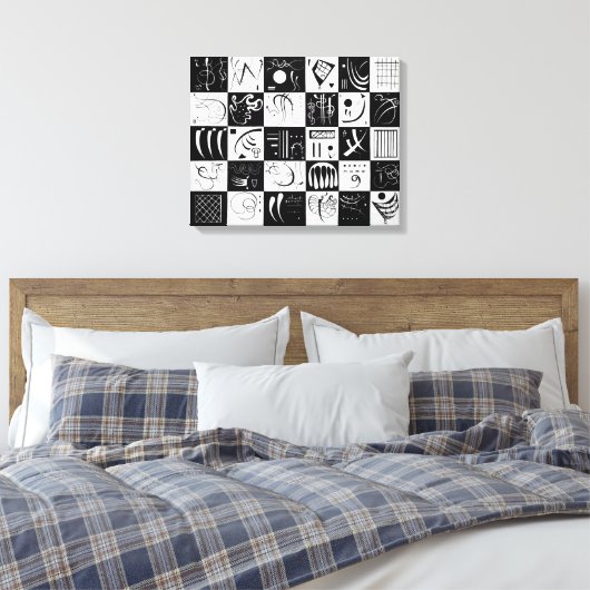 Dertig | Wassily Kandinsky | Canvas Afdruk (Insitu (Slaapkamer))