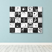 Dertig | Wassily Kandinsky | Canvas Afdruk (Insitu (Houten vloer))