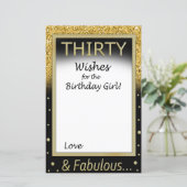 Dertig wensen voor het verjaardagsmeisje (Staand voorkant)