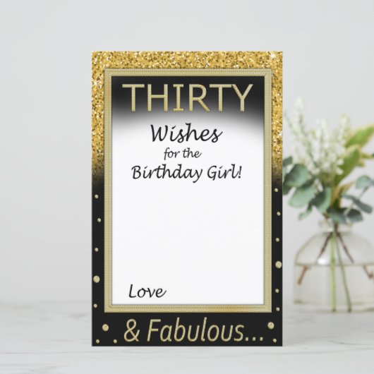 Dertig wensen voor het verjaardagsmeisje (Staand voorkant)
