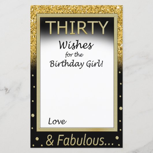 Dertig wensen voor het verjaardagsmeisje (Voorkant)