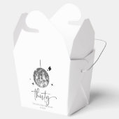 Dertig Zilveren Disco Bal 30e Verjaardagsfeestje Bedankdoosjes (Geopend)