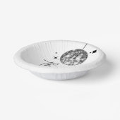 Dertig Zilveren Disco Bal 30e Verjaardagsfeestje Papieren Kommen (Gebogen)