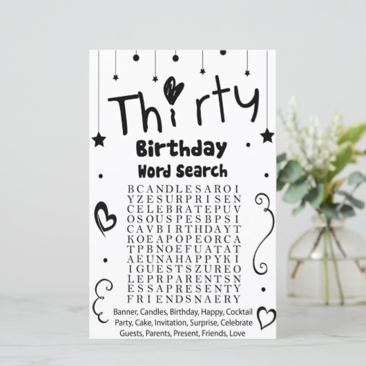 Dertigday word search game (Staand voorkant)