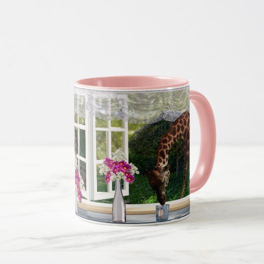 Dertige Giraffe in mijn raam, Mok (Voorkant rechts)