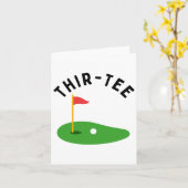 Dertigste 30e Golf Verjaardagsfeest Dertigste Golf Kaart (Gele Bloem)