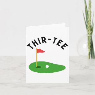 Dertigste 30e Golf Verjaardagsfeest Dertigste Golf Kaart
