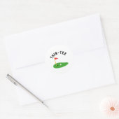Dertigste 30e Golf Verjaardagsfeest Dertigste Golf Ronde Sticker (Envelop)