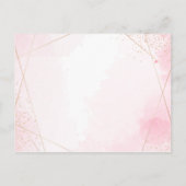 Dertigste Script Waterverf Roze Verjaardagsfeest Uitnodiging Briefkaart (Achterkant)