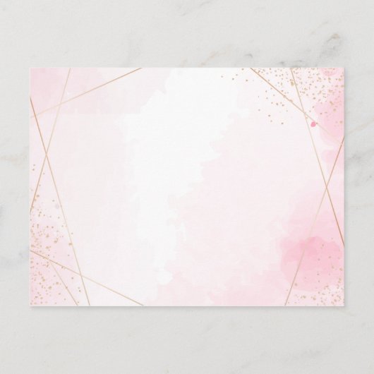 Dertigste Script Waterverf Roze Verjaardagsfeest Uitnodiging Briefkaart (Achterkant)