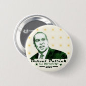 Derval Patrick voor President 2016 Ronde Button 5,7 Cm (Voorkant /achterkant)