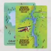 Derwent & Howden Reservoirs kaartposter (Voorkant / Achterkant)