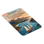 Derwent Rivier Zeilscene Australië Magneet (Rechterzijde)