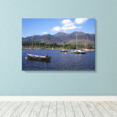 Derwent Water Cumbria England Canvas Afdruk (Insitu (Houten vloer))