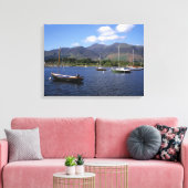 Derwent Water Cumbria England Canvas Afdruk (Insitu (Woonkamer))