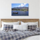 Derwent Water Cumbria England Canvas Afdruk (Insitu (Slaapkamer))