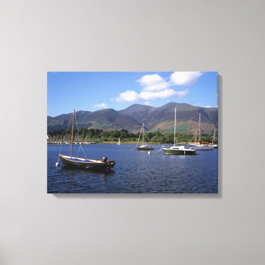 Derwent Water Cumbria England Canvas Afdruk (Voorkant)