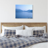 Derwent Water Cumbria England Kaart Poster Plaque Canvas Afdruk (Insitu (Slaapkamer))