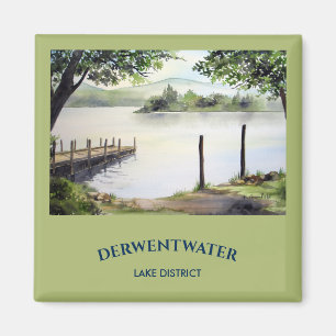 Derwent Water Keswick England Waterverf Painting Magneet