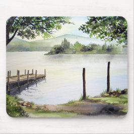 Derwent Water Keswick England Waterverf Painting Muismat