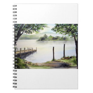 Derwent Water Keswick England Waterverf Painting Notitieboek