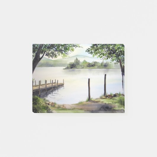 Derwent Water Keswick England Waterverf Painting Post-it® Notes (Voorkant)
