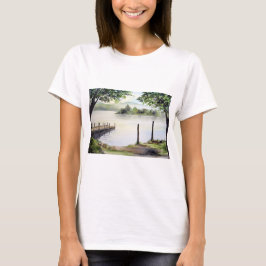 Derwent Water Keswick England Waterverf Painting T-shirt