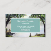 Derwent Water Lake District Waterverf schilderij Visitekaartje (Achterkant)